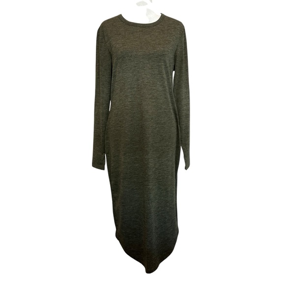 Dresses & Skirts - NWT H&M Long Sleeve Dress Size M in Olive Green Long Sleeve